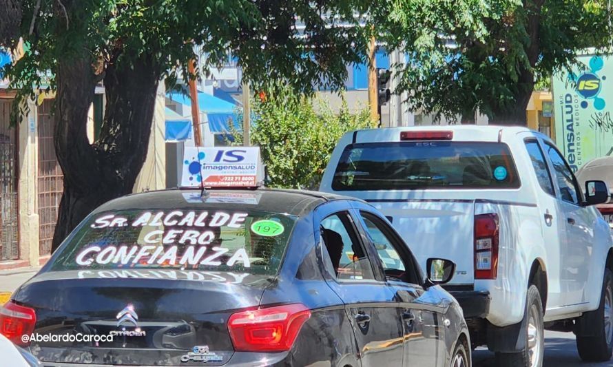 San Fernando:
Colectiveros se movilizaron contra el alcalde Silva para exigir mayor fiscalización
