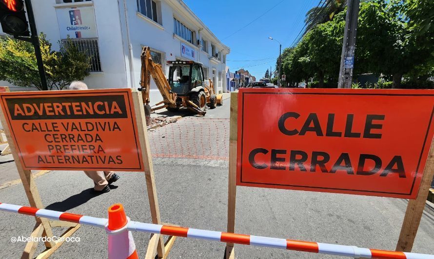 San Fernando: Comienzan trabajos de remodelación en plazuela Manuel Rodríguez y calle Valdivia
