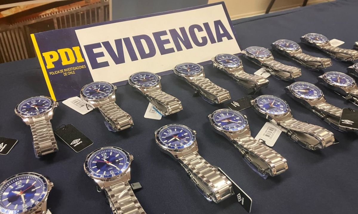 PDI recuperó 23 relojes robados desde tienda de San Fernando