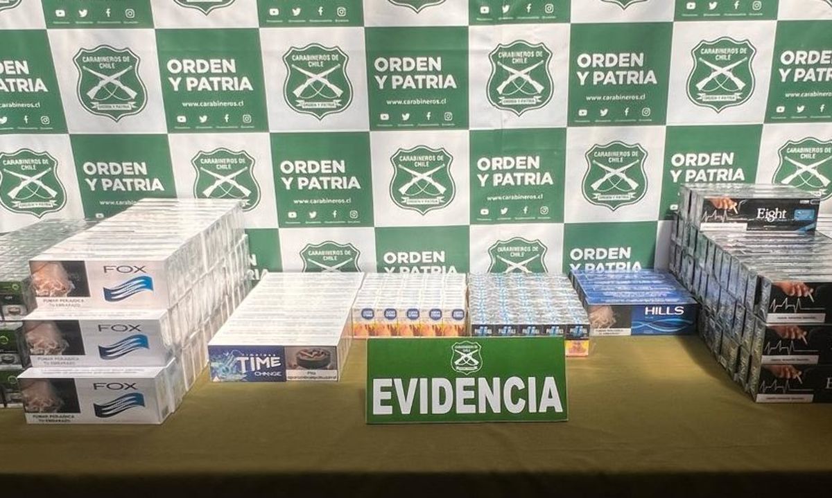 San Fernando: Carabineros incautó más de mil cajetillas de cigarros 