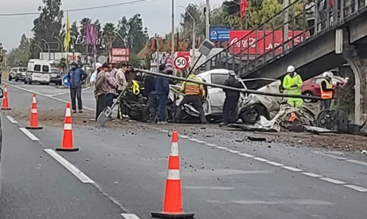 [AHORA - RUTA 5 SUR] Accidente vehicular deja un fallecido y un herido de gravedad
