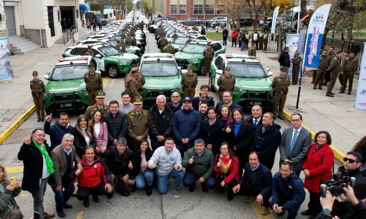 Colchagua recibe nuevos vehículos policiales para hacer frente a la delincuencia