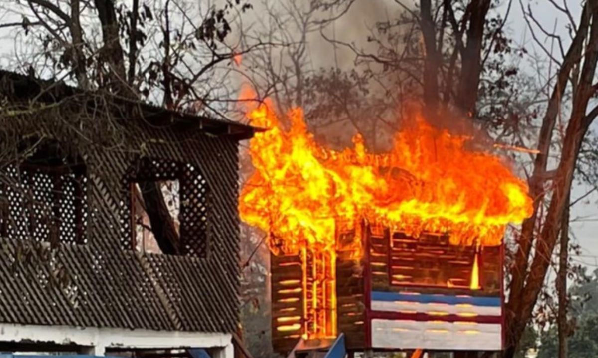 Peralillo: Incendio afecta a caseta de la Medialuna