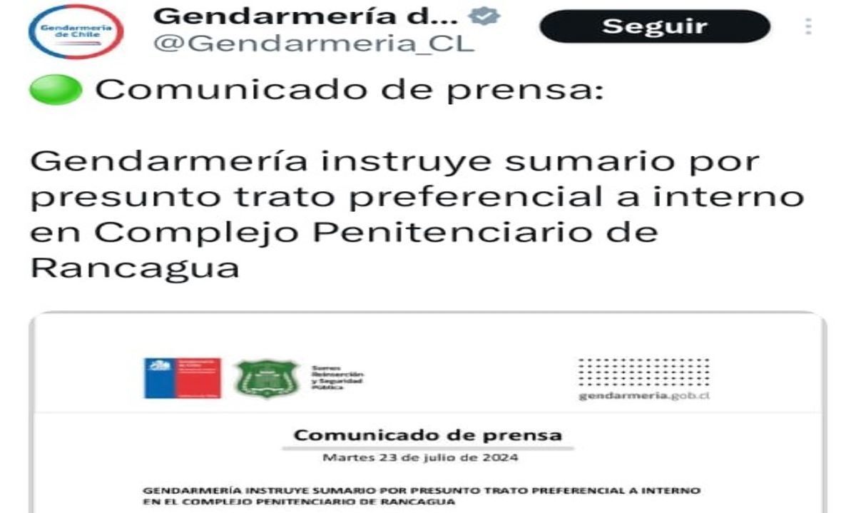 Caso Macaya: Funcionario de Gendarmería fue suspendido  