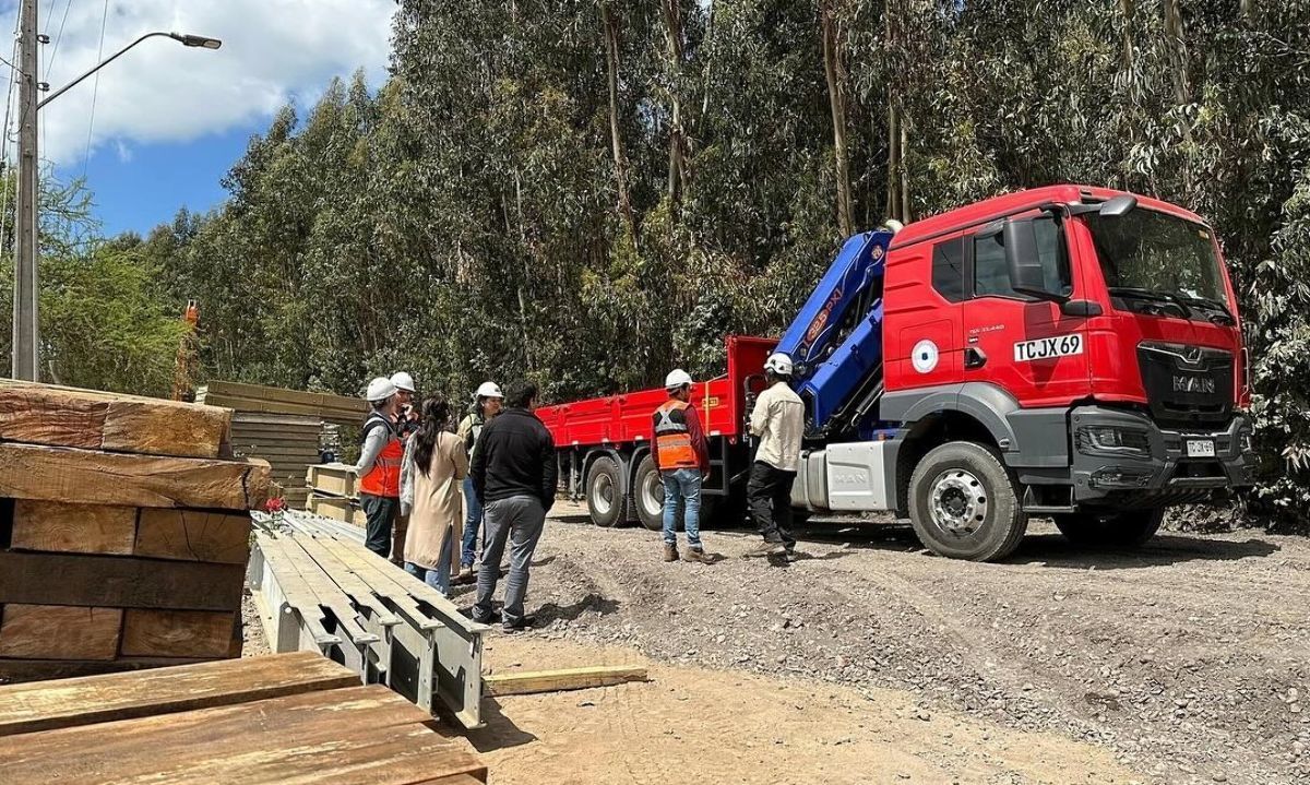 Chépica: Puente Mecano en Candelaria 1 estará operativo la próxima semana