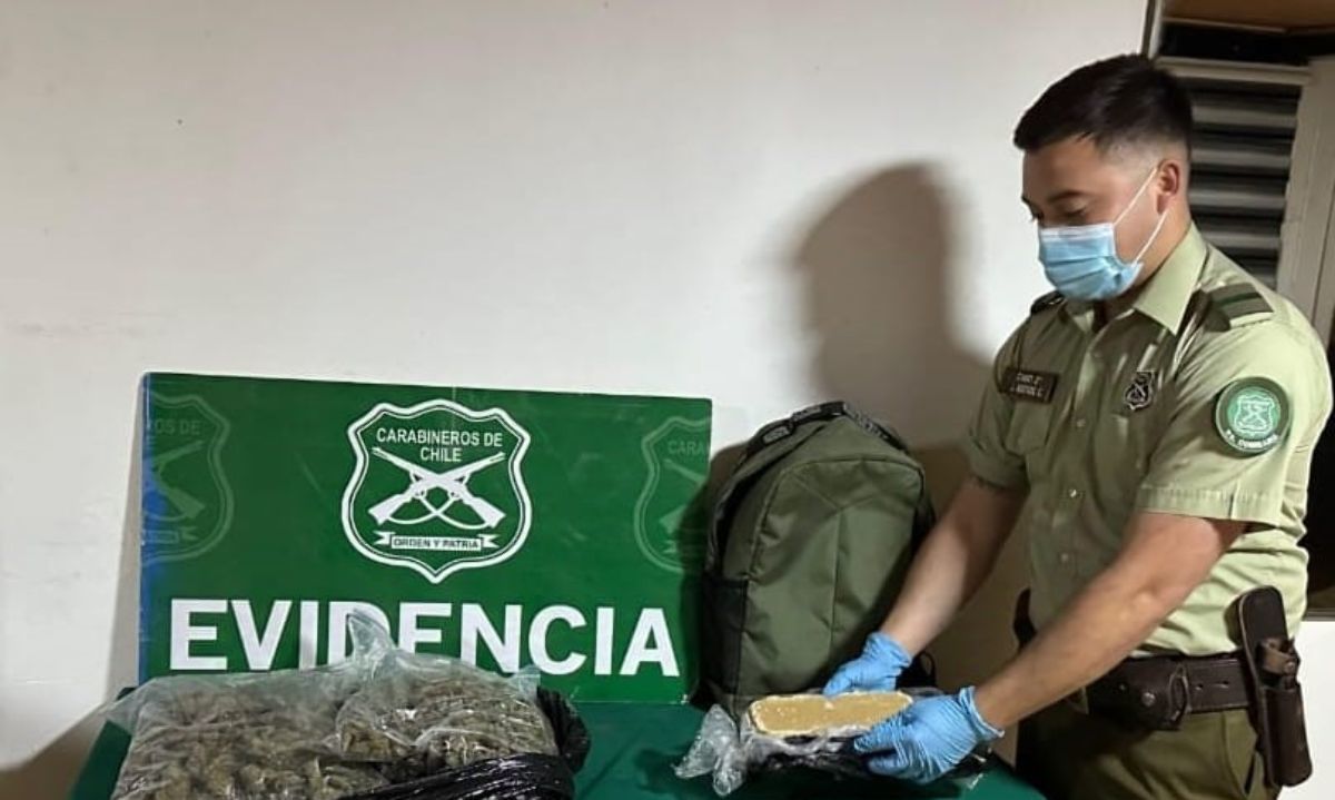 Ruta 5-Sur: Incautan más de 3 kilos de drogas en Chimbarongo